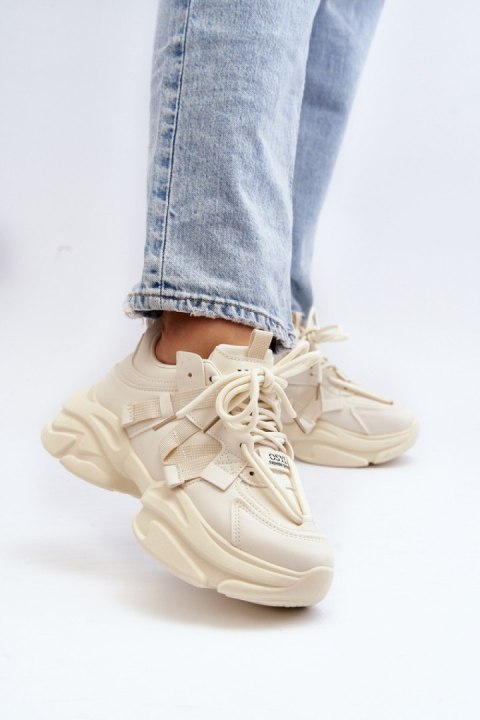 Buty Sportowe Model Windamella LA269P Beige - Step in style - 38