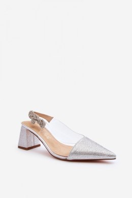 Czółenka Model DA MR91292-1 Silver - Step in style - 37
