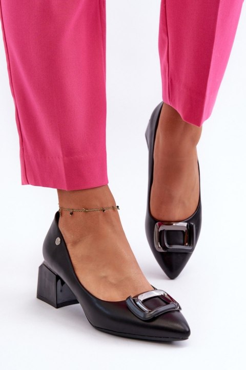 Czółenka Model Sarala 62101 Black - Step in style - 39 Czółenka Model Sarala 62101 Black - Step in style - 39
