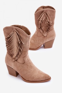 Kowbojki Model Elyse HY51-88 Beige - Step in style - 40