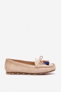 Mokasyny Model Dorine GS37 Beige - Step in style - 37 Mokasyny Model Dorine GS37 Beige - Step in style - 37