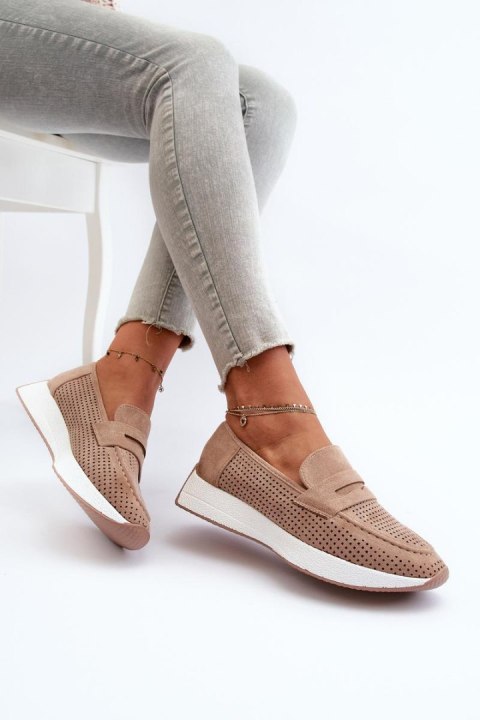 Mokasyny Model Inesqua 22-325 Beige - Step in style - 39 Mokasyny Model Inesqua 22-325 Beige - Step in style - 39