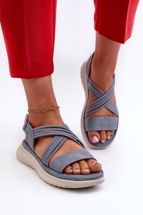 Sandały Model Ceclea 24SD06-7057 Blue - Step in style - 37 Sandały Model Ceclea 24SD06-7057 Blue - Step in style - 37