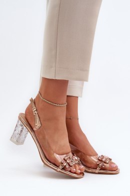 Sandały Model DA MR38-444 Pink Gold - Step in style - 37