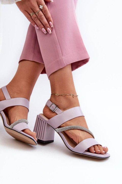 Sandały Model DA MR38-549 Violet - Step in style - 37 Sandały Model DA MR38-549 Violet - Step in style - 37