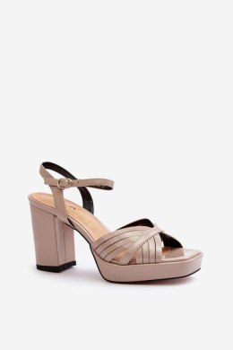 Sandały Model DA MR38-668 Beige - Step in style - 40
