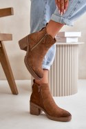 Botki Model Velarilla KE221 Brown - Step in style - 38
