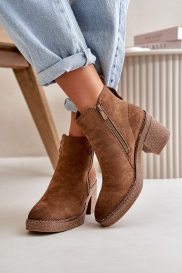 Botki Model Velarilla KE221 Brown - Step in style - 40
