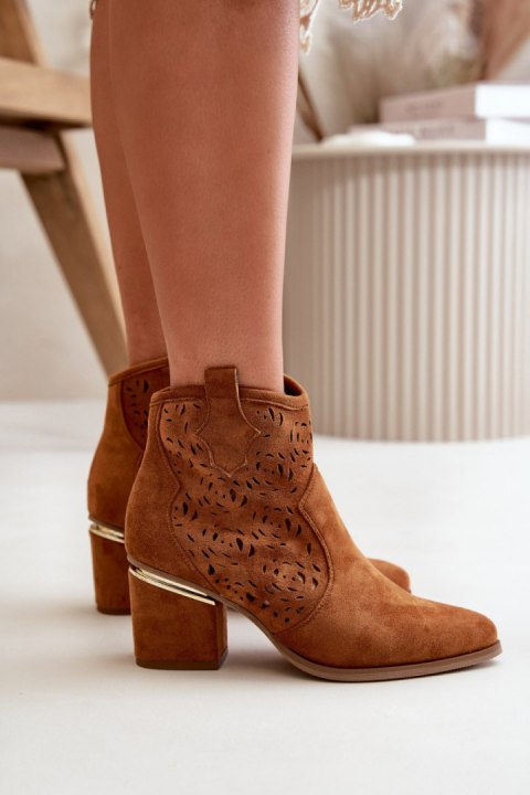 Botki Model Vosilara NS528P Camel - Step in style - 39 Botki Model Vosilara NS528P Camel - Step in style - 39