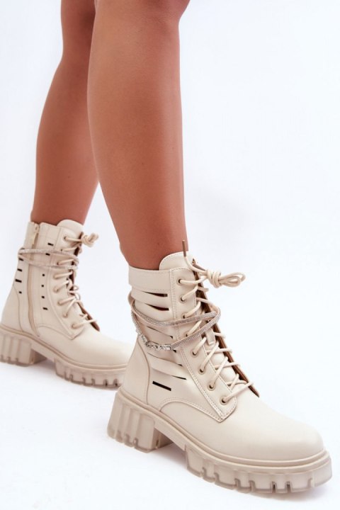 Botki Workery Model Rocky D8109 Beige - Step in style - 41