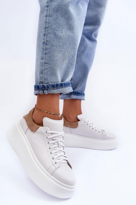 Buty Sportowe Model Lemar 10150 White/Capppuccino - Step in style - 39 Buty Sportowe Model Lemar 10150 White/Capppuccino - Step in style - 39