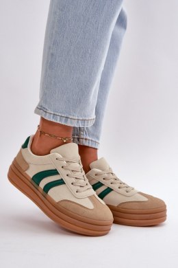 Buty Sportowe Model Nesonice 24SP26-6769 Beige/Green - Step in style - 39