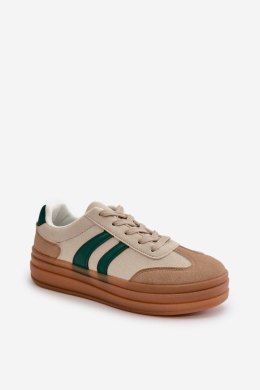 Buty Sportowe Model Nesonice 24SP26-6769 Beige/Green - Step in style - 39