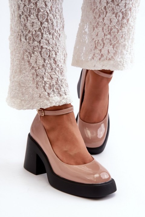 Czółenka Model Effiba M383 Dark Beige - Step in style - 38 Czółenka Model Effiba M383 Dark Beige - Step in style - 38