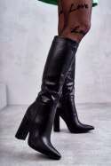 Kozaki Model Tressa NC1296 Black Skóra - Step in style - 39