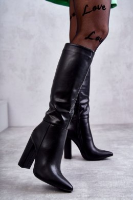 Kozaki Model Tressa NC1296 Black Skóra - Step in style - 39