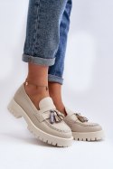 Mokasyny Model CheBello 3096 Beige - Step in style - 39 Mokasyny Model CheBello 3096 Beige - Step in style - 39