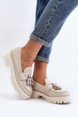 Mokasyny Model CheBello 3096 Beige - Step in style - 39