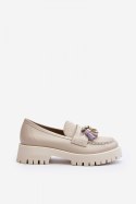 Mokasyny Model CheBello 3096 Beige - Step in style - 39 Mokasyny Model CheBello 3096 Beige - Step in style - 39