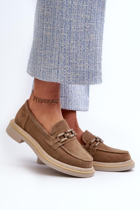 Mokasyny Model DA TW101 Brown - Step in style - 40