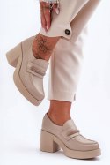 Półbuty Model Gelanor 20157 Beige Skóra - Step in style - 39 Półbuty Model Gelanor 20157 Beige Skóra - Step in style - 39
