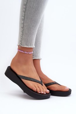 Sandał Japonki Model 83386 Ipanema Mesh Chic Plat Fem Black - Step in style - 40