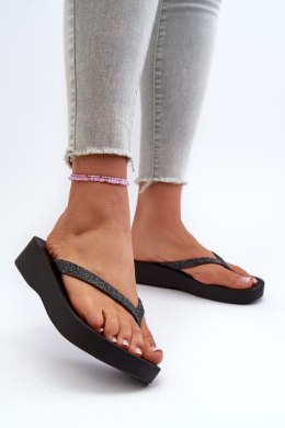 Sandał Japonki Model 83386 Ipanema Mesh Chic Plat Fem Black - Step in style - 40
