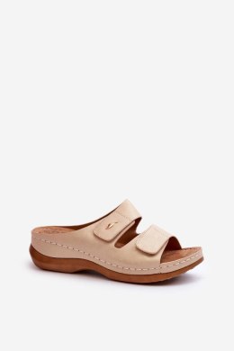 Sandał Klapki Model Frellia 22SD98-4558 Beige - Step in style - 39