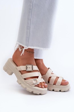 Sandał Klapki Model Zaxy NN285042 Light Beige - Step in style - 38