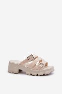Sandał Klapki Model Zaxy NN285042 Light Beige - Step in style - 38 Sandał Klapki Model Zaxy NN285042 Light Beige - Step in style - 38