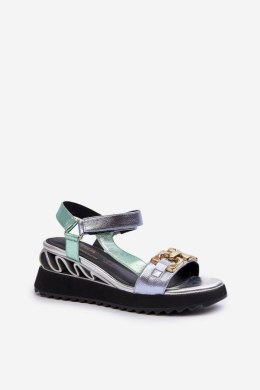 Sandały Model DA CR954 Green - Step in style - 37