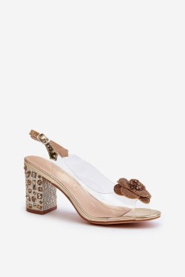 Sandały Model S.Barski MR38-356 Gold - Step in style - 37