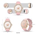 Smartwatch Damski VELTORI VT360-1 Różowy Pasek Silikonowy Smartwatch Damski VELTORI VT360-1 Różowy Pasek Silikonowy