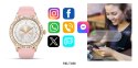Smartwatch Damski VELTORI VT360-1 Różowy Pasek Silikonowy Smartwatch Damski VELTORI VT360-1 Różowy Pasek Silikonowy