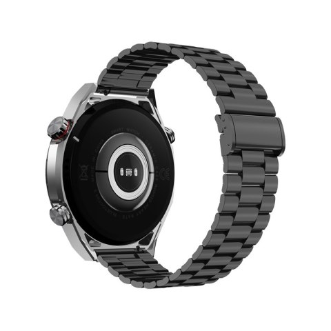 Smartwatch Veltori VT100-1 + Czarny Pasek Silikonowy + Czarny Eko Skóra Smartwatch Veltori VT100-1 + Czarny Pasek Silikonowy + Czarny Eko Skóra