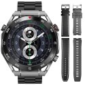 Smartwatch Veltori VT100-1 + Czarny Pasek Silikonowy + Czarny Eko Skóra Smartwatch Veltori VT100-1 + Czarny Pasek Silikonowy + Czarny Eko Skóra