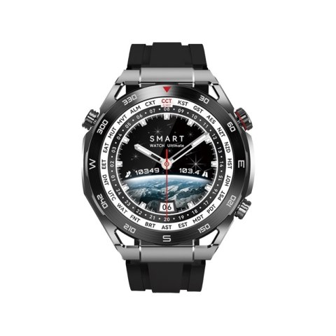 Smartwatch Veltori VT100-1 + Czarny Pasek Silikonowy + Czarny Eko Skóra Smartwatch Veltori VT100-1 + Czarny Pasek Silikonowy + Czarny Eko Skóra