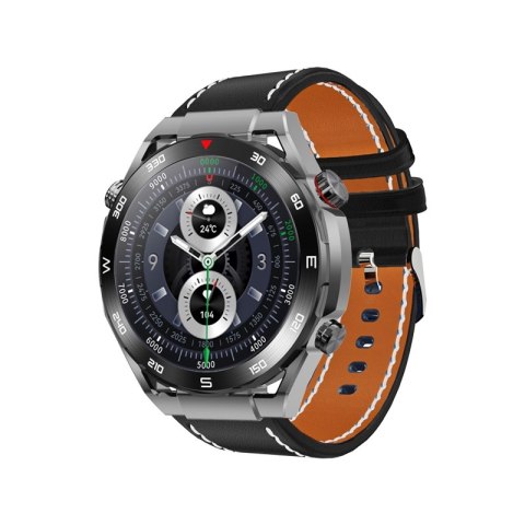 Smartwatch Veltori VT100-1 + Czarny Pasek Silikonowy + Czarny Eko Skóra Smartwatch Veltori VT100-1 + Czarny Pasek Silikonowy + Czarny Eko Skóra