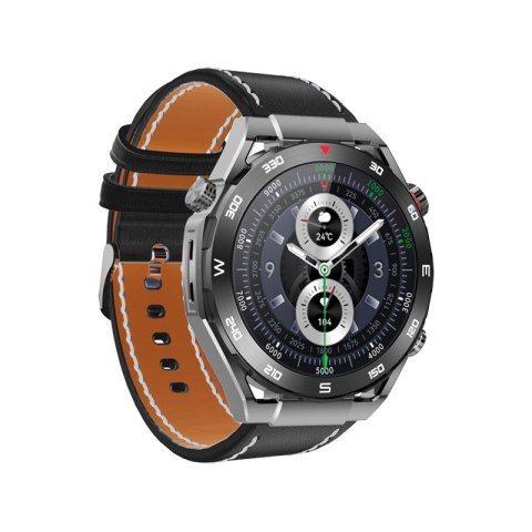 Smartwatch Veltori VT100-1 + Czarny Pasek Silikonowy + Czarny Eko Skóra Smartwatch Veltori VT100-1 + Czarny Pasek Silikonowy + Czarny Eko Skóra