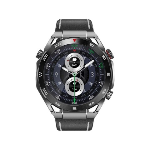Smartwatch Veltori VT100-1 + Czarny Pasek Silikonowy + Czarny Eko Skóra Smartwatch Veltori VT100-1 + Czarny Pasek Silikonowy + Czarny Eko Skóra