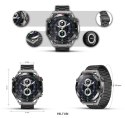 Smartwatch Veltori VT100-1 + Czarny Pasek Silikonowy + Czarny Eko Skóra Smartwatch Veltori VT100-1 + Czarny Pasek Silikonowy + Czarny Eko Skóra