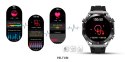 Smartwatch Veltori VT100-1 + Czarny Pasek Silikonowy + Czarny Eko Skóra Smartwatch Veltori VT100-1 + Czarny Pasek Silikonowy + Czarny Eko Skóra