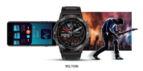 Smartwatch Veltori VT110-1 Czarny Pasek Silikonowy Smartwatch Veltori VT110-1 Czarny Pasek Silikonowy