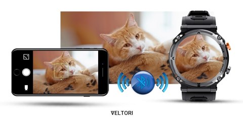 Smartwatch VELTORI VT130-1 Czarny Pasek Silikonowy Smartwatch VELTORI VT130-1 Czarny Pasek Silikonowy