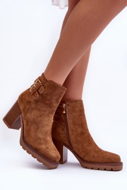 Botki Model Makeline H8-526 Brown Zamsz - Step in style - 39