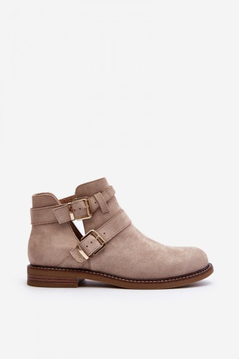 Botki Model Melviana A2901-8 Light Beige - Step in style - 40 Botki Model Melviana A2901-8 Light Beige - Step in style - 40