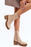Botki Model Tozanna TR928 Beige - Step in style - 40 Botki Model Tozanna TR928 Beige - Step in style - 40