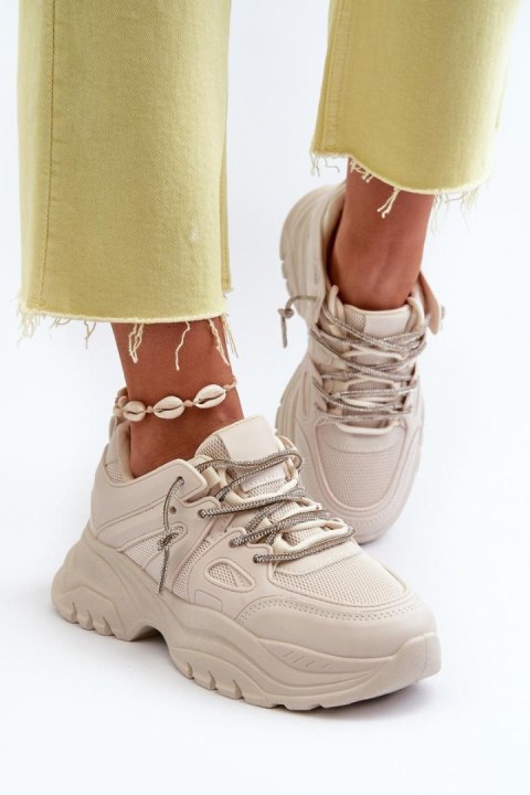 Buty Sportowe Model Relissa C2155 Beige - Step in style - 37 Buty Sportowe Model Relissa C2155 Beige - Step in style - 37
