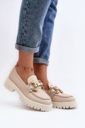 Mokasyny Model Chebello 4369 Beige - Step in style - 40