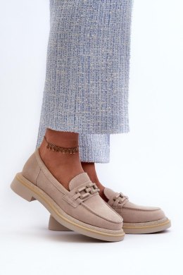 Mokasyny Model DA TW101 Beige - Step in style - 37